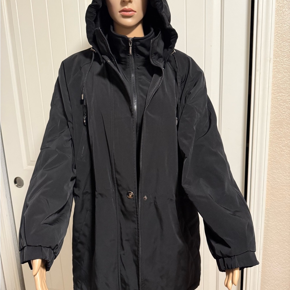 Nautica Charcoal Hooded Snow Jacket